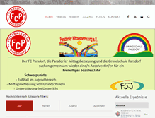 Tablet Screenshot of fcparsdorf.de